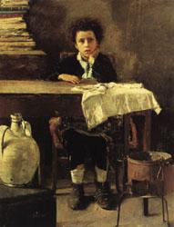 Antonio Mancini The Poor Schoolboy oil painting picture